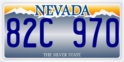 NV license plate 82C970