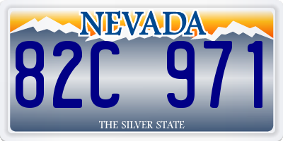 NV license plate 82C971