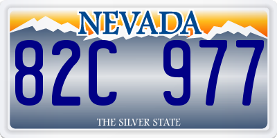 NV license plate 82C977