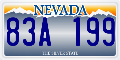 NV license plate 83A199