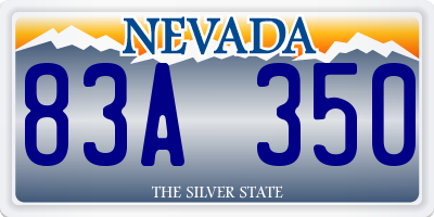 NV license plate 83A350