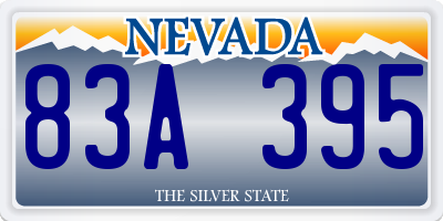 NV license plate 83A395