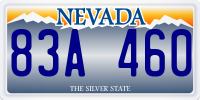NV license plate 83A460