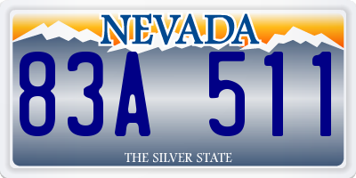 NV license plate 83A511