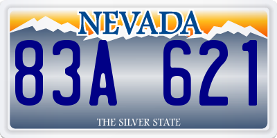 NV license plate 83A621