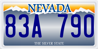NV license plate 83A790