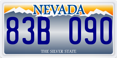 NV license plate 83B090