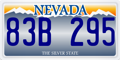 NV license plate 83B295