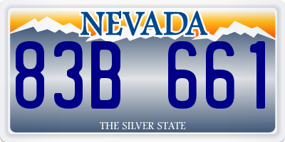 NV license plate 83B661