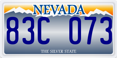 NV license plate 83C073