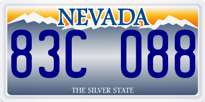 NV license plate 83C088
