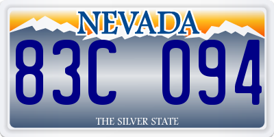 NV license plate 83C094