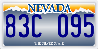 NV license plate 83C095