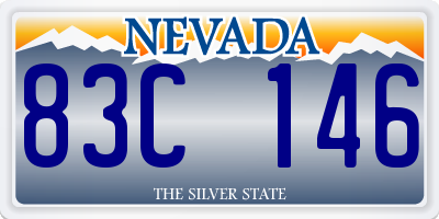 NV license plate 83C146