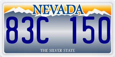 NV license plate 83C150