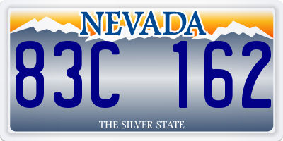 NV license plate 83C162