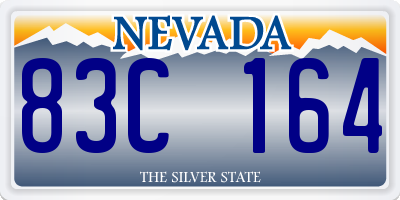 NV license plate 83C164