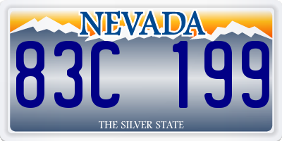 NV license plate 83C199