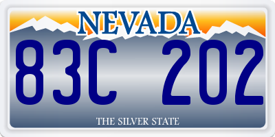 NV license plate 83C202