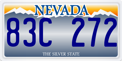 NV license plate 83C272