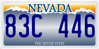 NV license plate 83C446