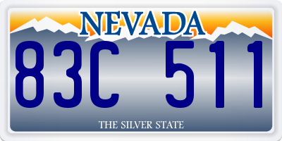 NV license plate 83C511