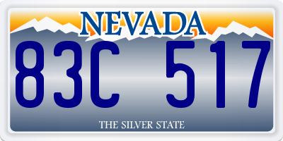 NV license plate 83C517