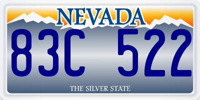 NV license plate 83C522