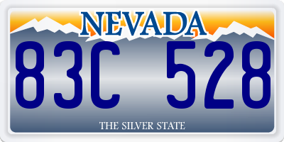 NV license plate 83C528