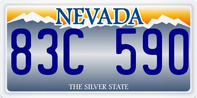 NV license plate 83C590