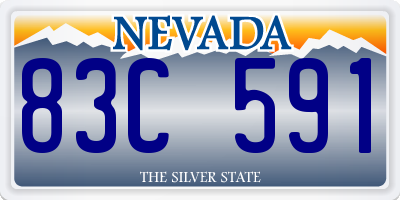 NV license plate 83C591