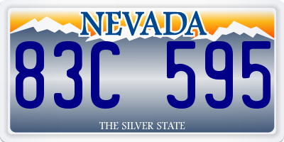NV license plate 83C595