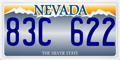 NV license plate 83C622