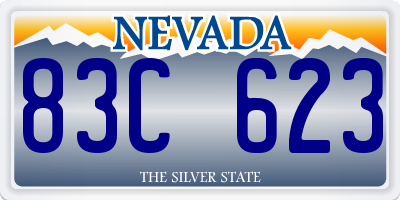 NV license plate 83C623