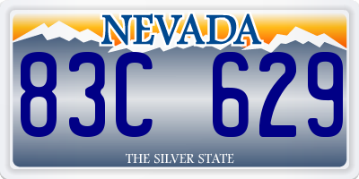 NV license plate 83C629