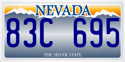 NV license plate 83C695