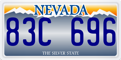 NV license plate 83C696