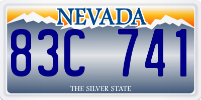 NV license plate 83C741