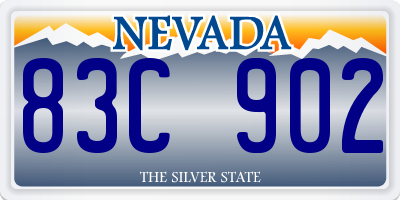 NV license plate 83C902