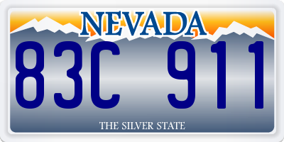 NV license plate 83C911