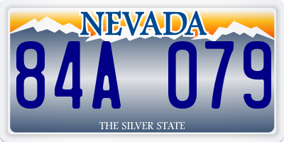 NV license plate 84A079