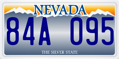 NV license plate 84A095