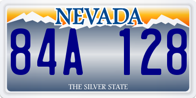 NV license plate 84A128