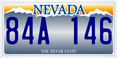 NV license plate 84A146