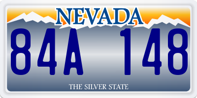 NV license plate 84A148