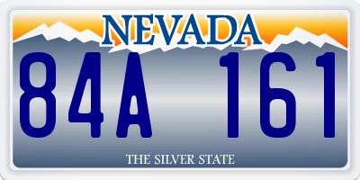 NV license plate 84A161