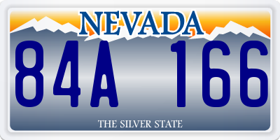 NV license plate 84A166