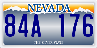 NV license plate 84A176