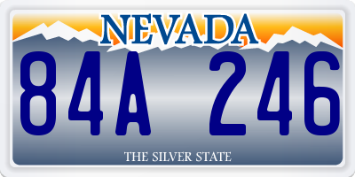 NV license plate 84A246