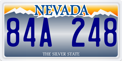 NV license plate 84A248